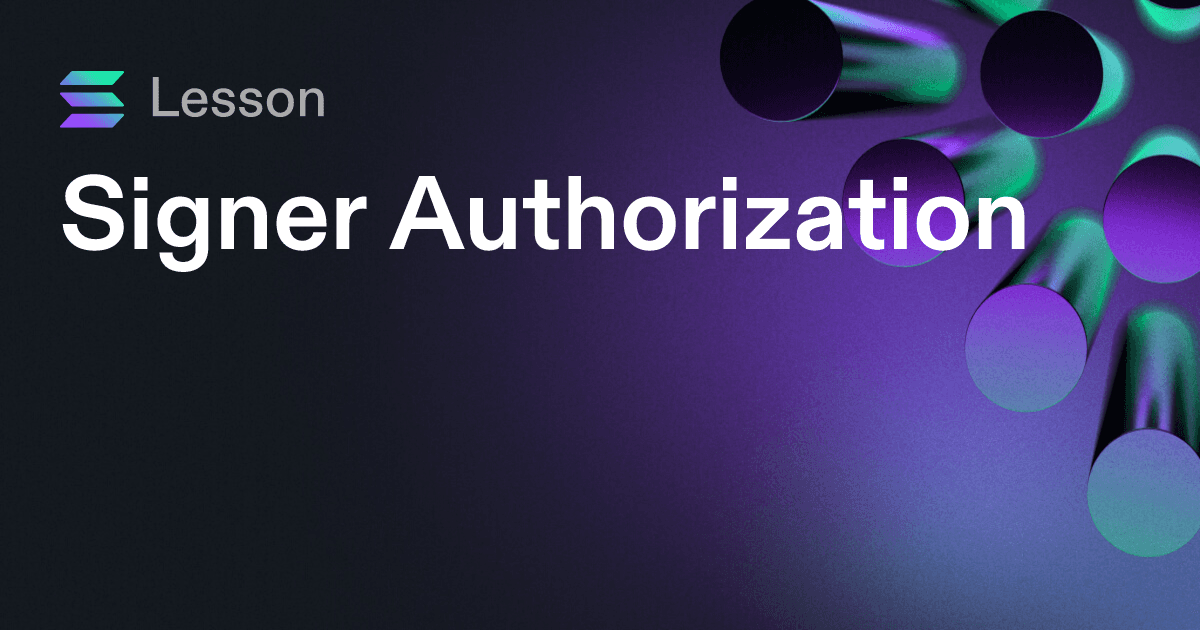 Signer Authorization